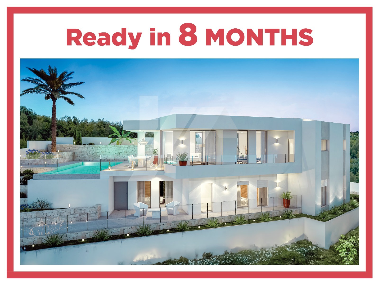 Neubauvilla zum Verkauf in Moraira, mit privatem Pool.