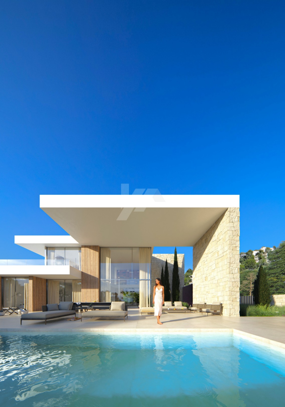 Luxusvilla mit Meerblick zu verkaufen in Moraira, Costa Blanca.