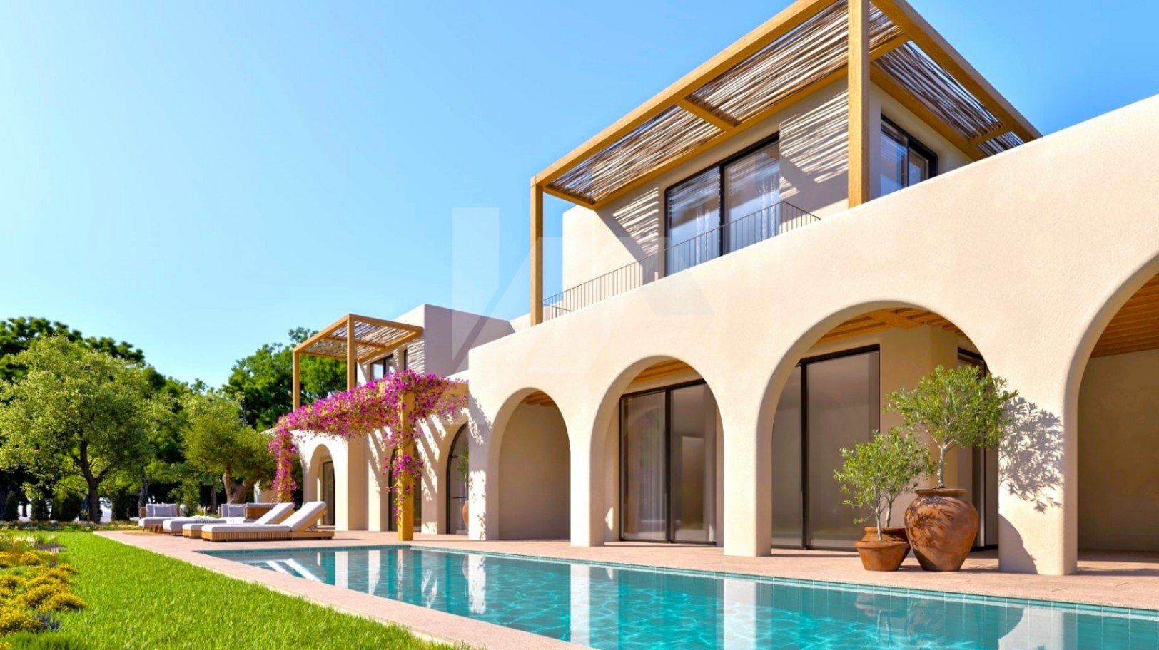 Villa im ibizenkischen Stil zu verkaufen in Moraira, Costa Blanca.