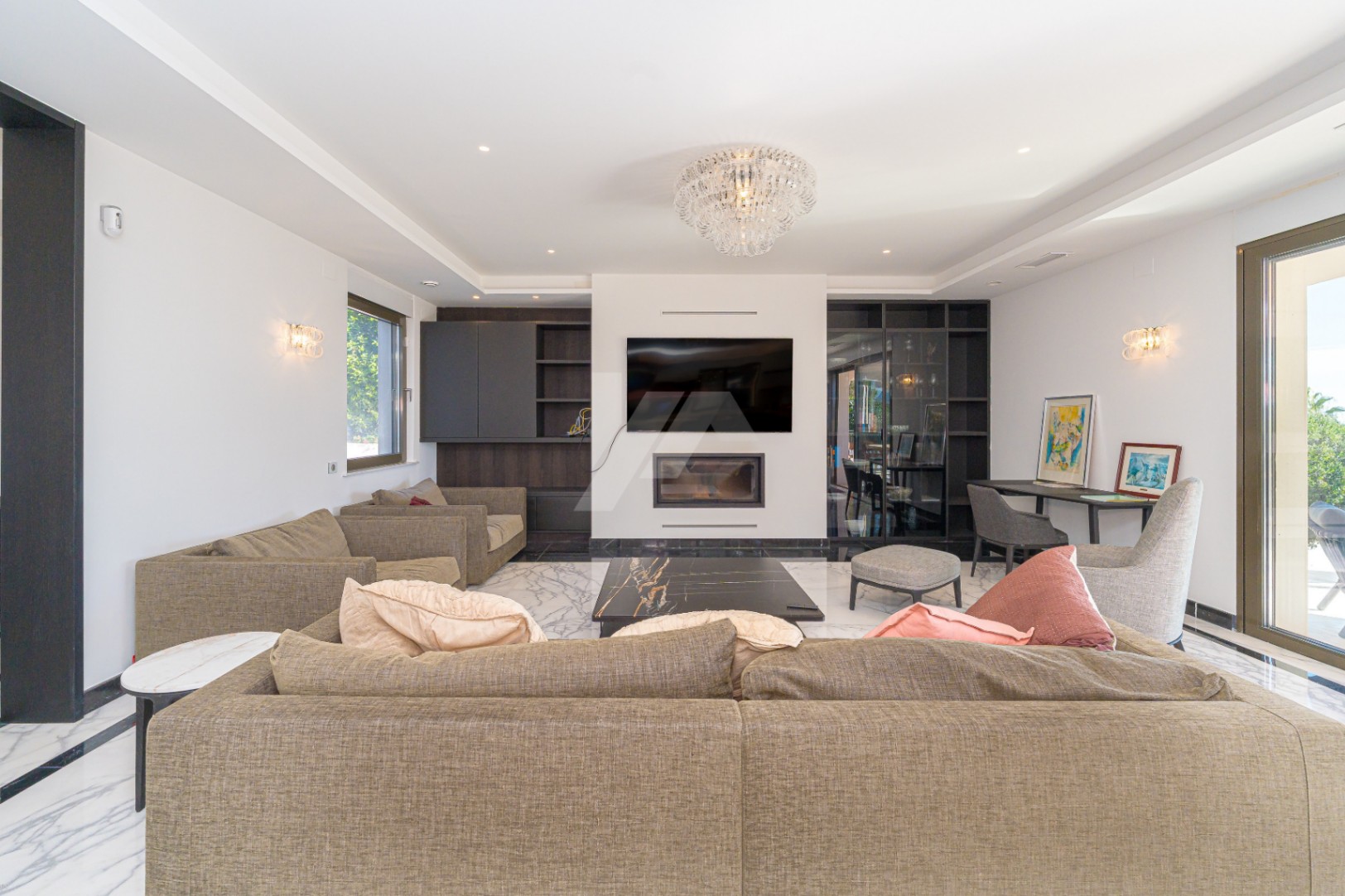 Luxusvilla in zweiter Meereslinie in Moraira zu verkaufen, mit Meerblick.