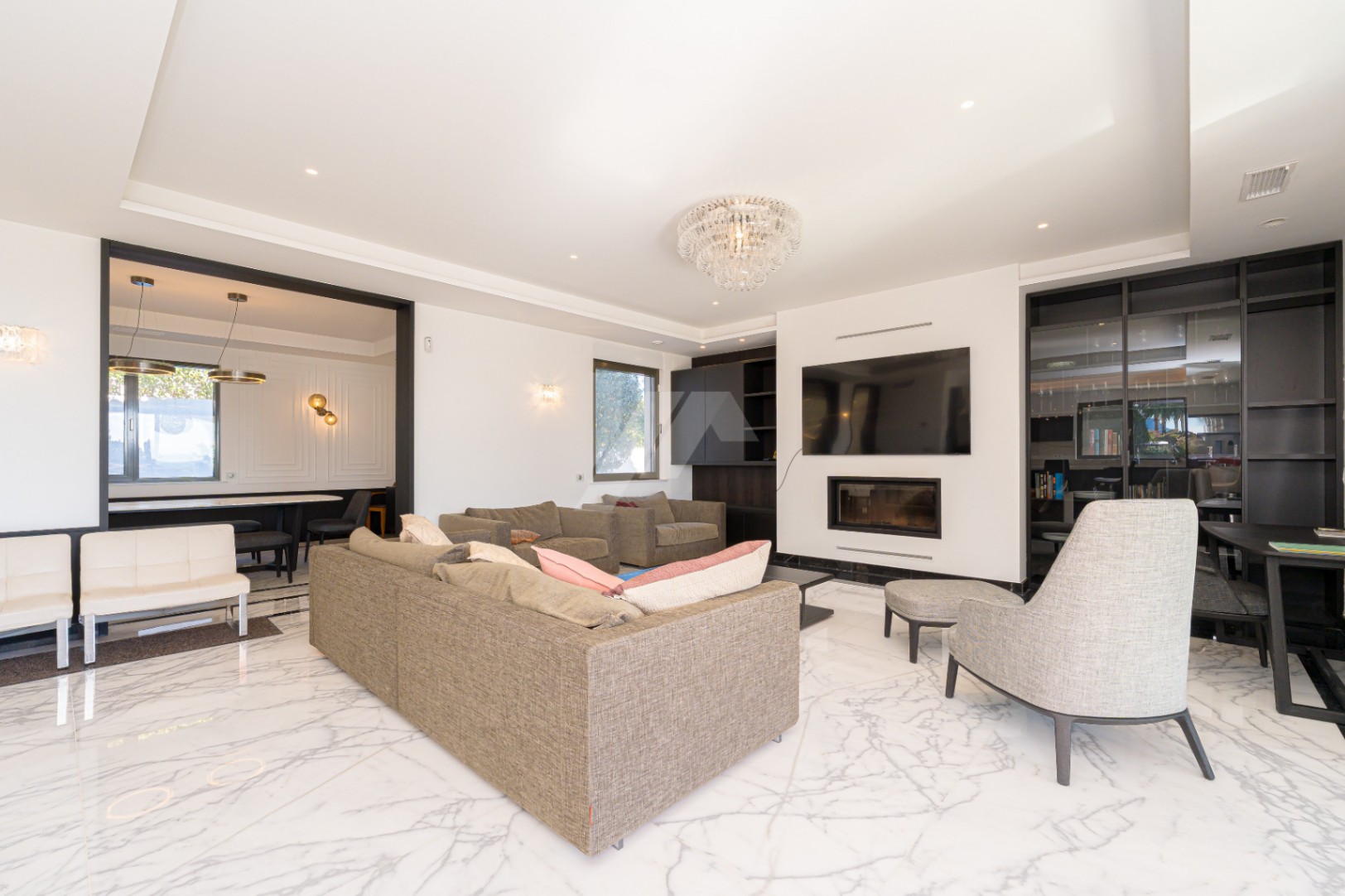 Luxusvilla in zweiter Meereslinie in Moraira zu verkaufen, mit Meerblick.