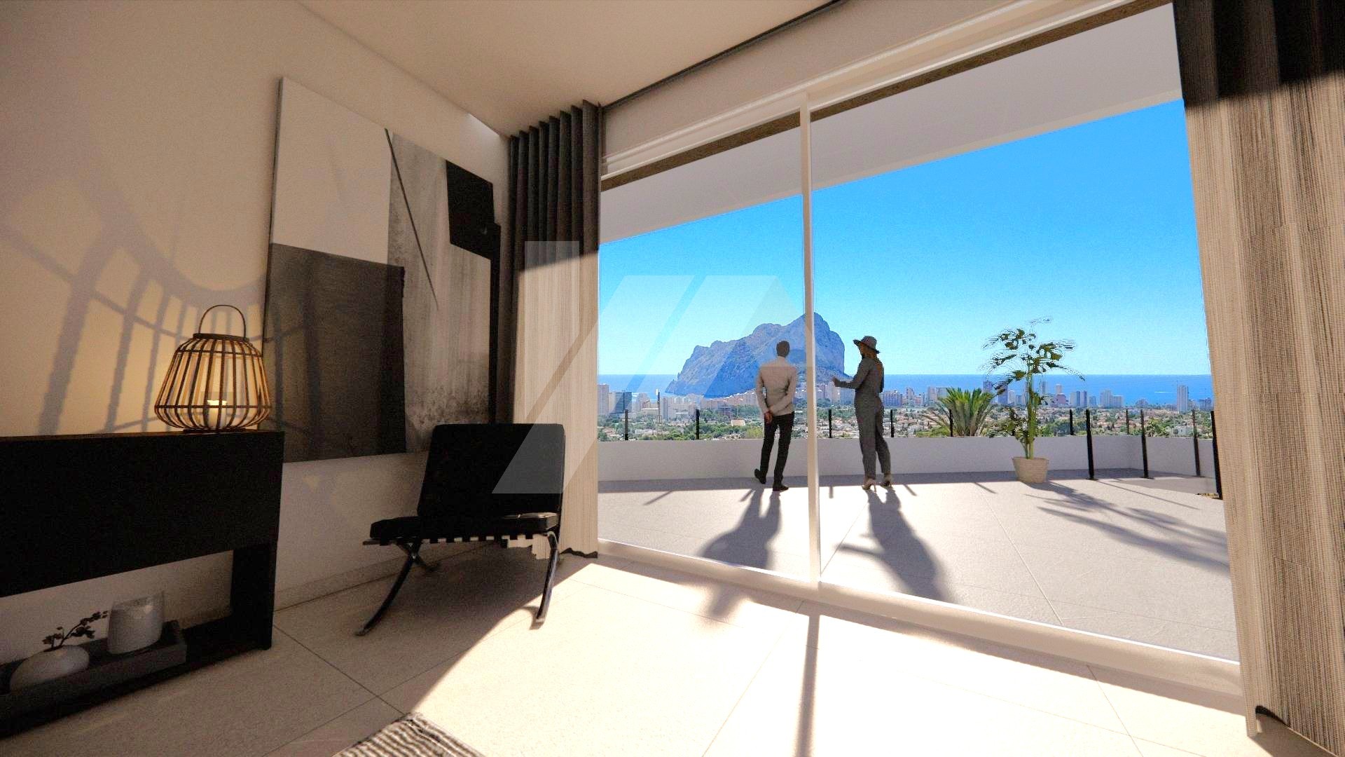 Luxusvilla mit Meerblick zu verkaufen in Calpe, Costa Blanca.