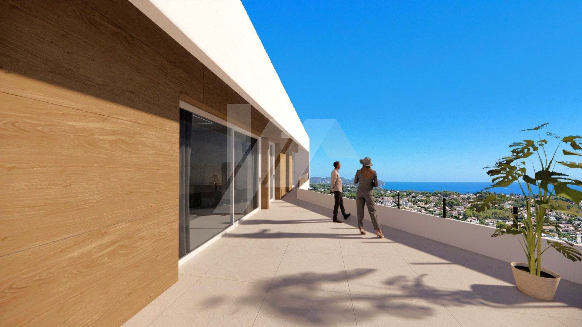 Luxusvilla mit Meerblick zu verkaufen in Calpe, Costa Blanca.