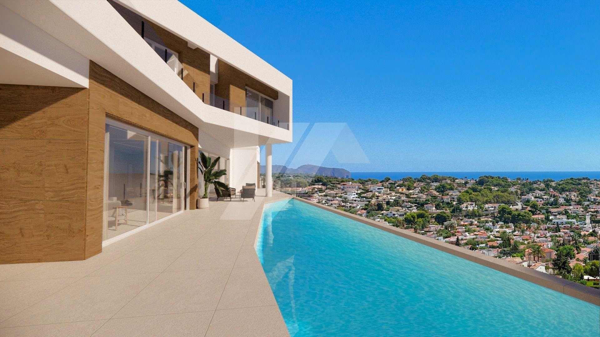 Luxusvilla mit Meerblick zu verkaufen in Calpe, Costa Blanca.