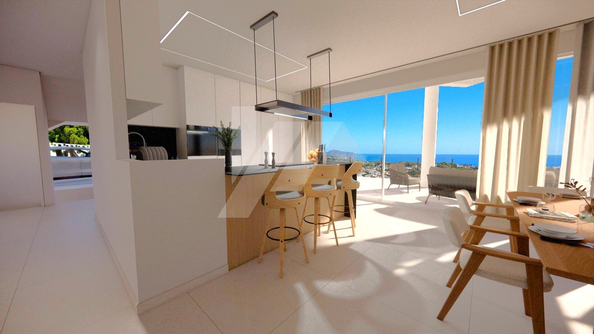 Luxusvilla mit Meerblick zu verkaufen in Calpe, Costa Blanca.