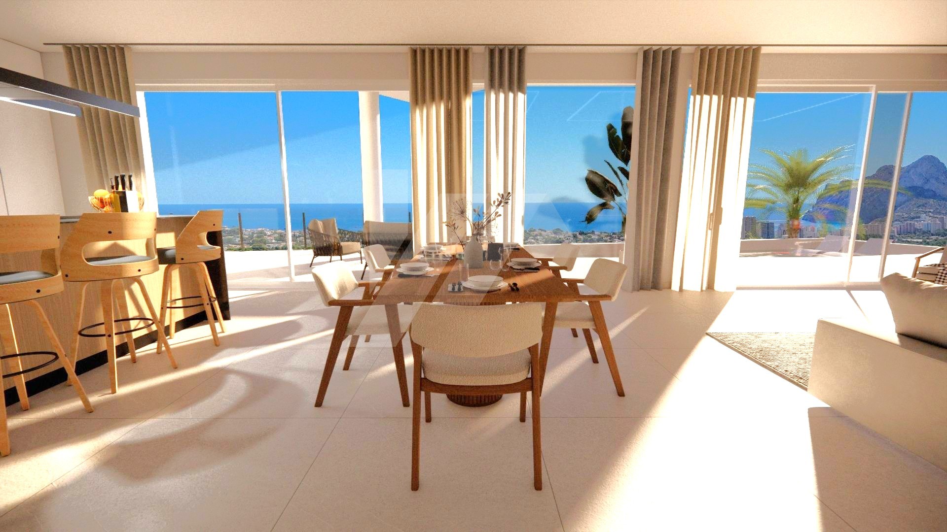 Luxusvilla mit Meerblick zu verkaufen in Calpe, Costa Blanca.