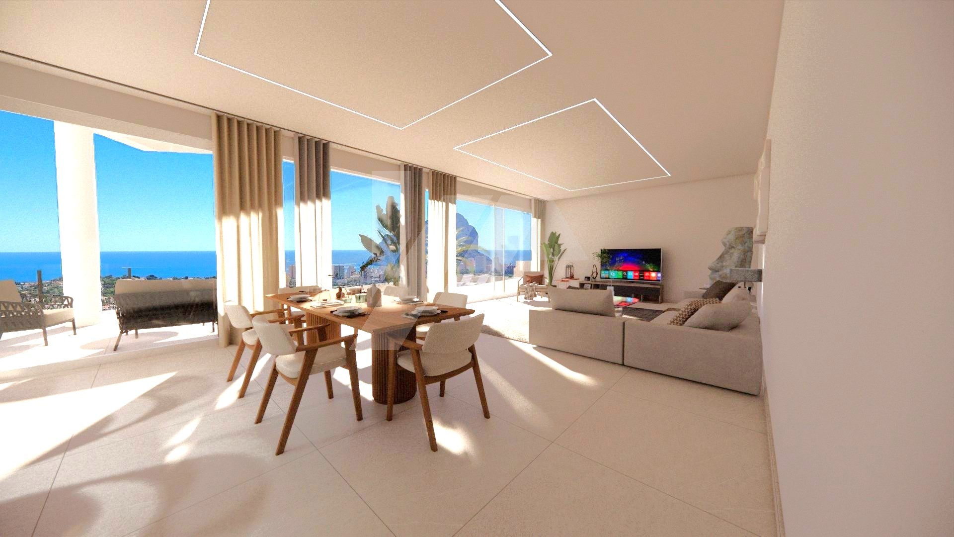 Luxusvilla mit Meerblick zu verkaufen in Calpe, Costa Blanca.