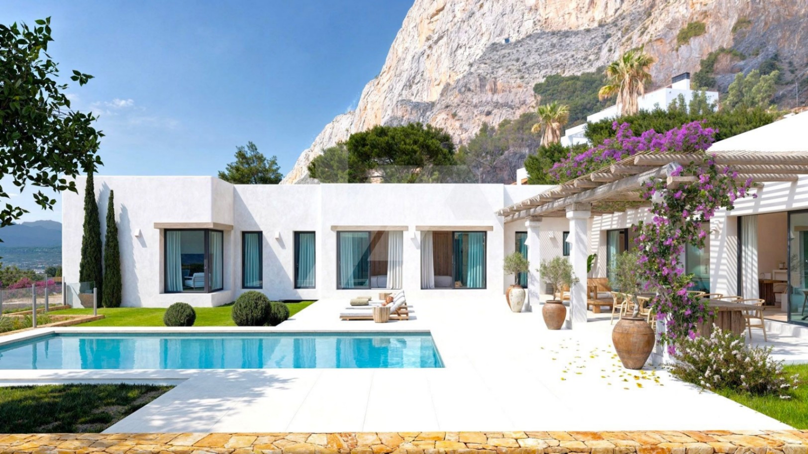 Villa im ibizenkischen Stil zu verkaufen in Javea, Costa Blanca.