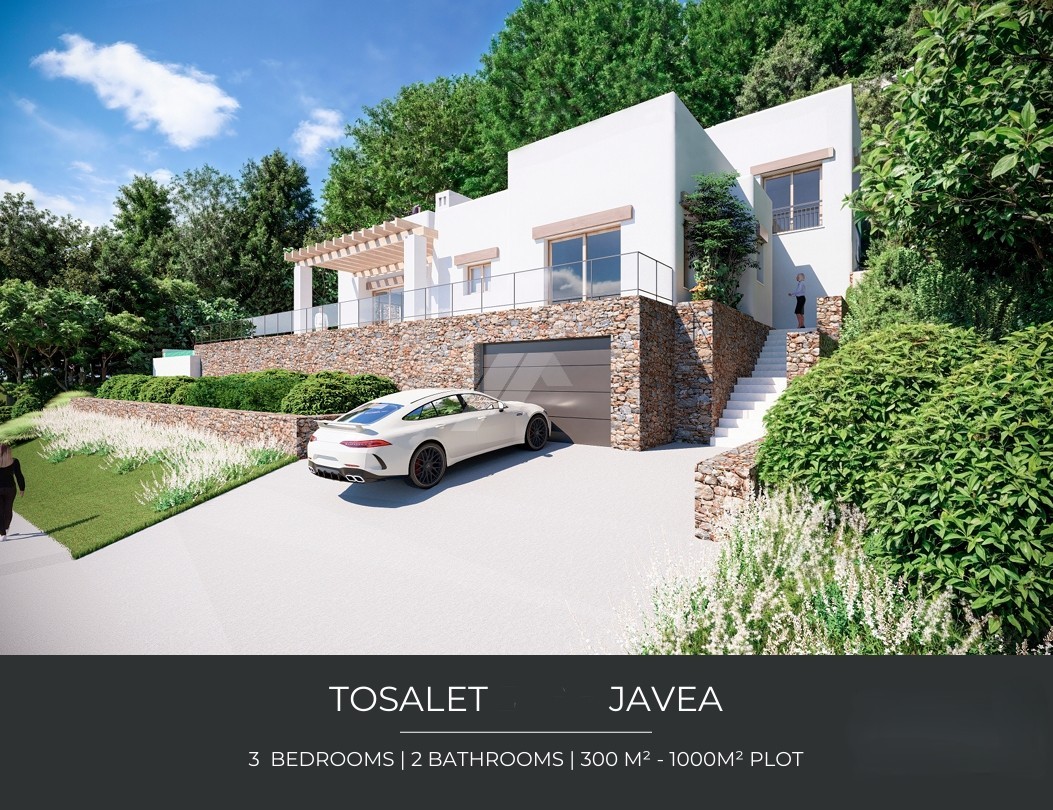 Ibiza-Stil Villa zum Verkauf in Javea, Costa Blanca.