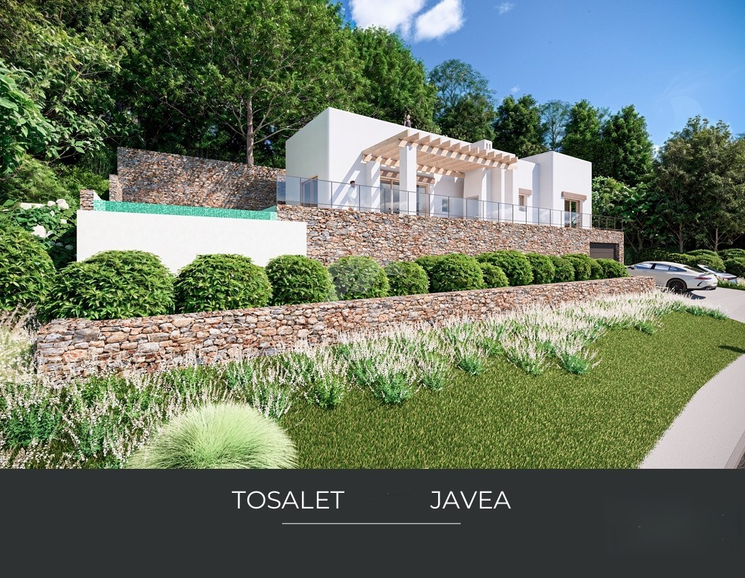 Ibiza-Stil Villa zum Verkauf in Javea, Costa Blanca.