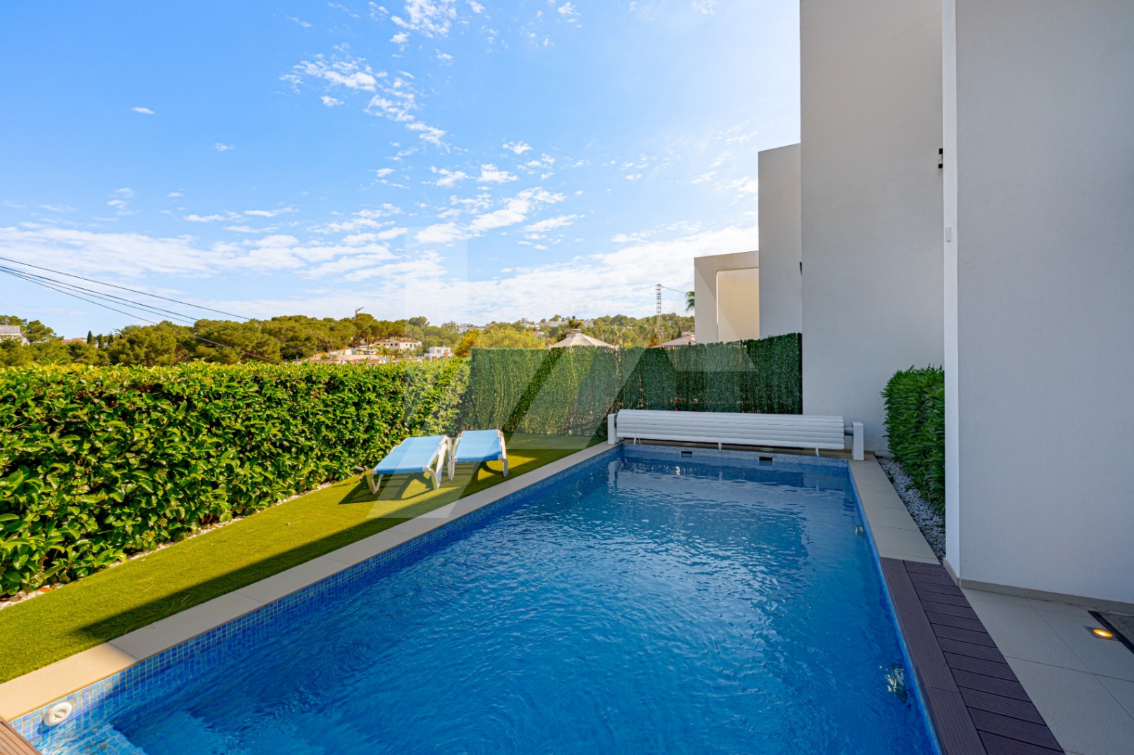 Moderne Villa zu verkaufen in Moraira mit Meerblick, Costa Blanca.