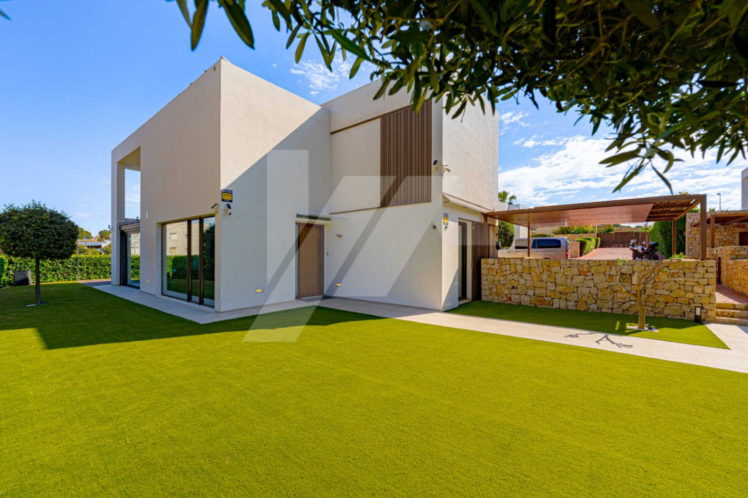 Moderne Villa zu verkaufen in Moraira mit Meerblick, Costa Blanca.