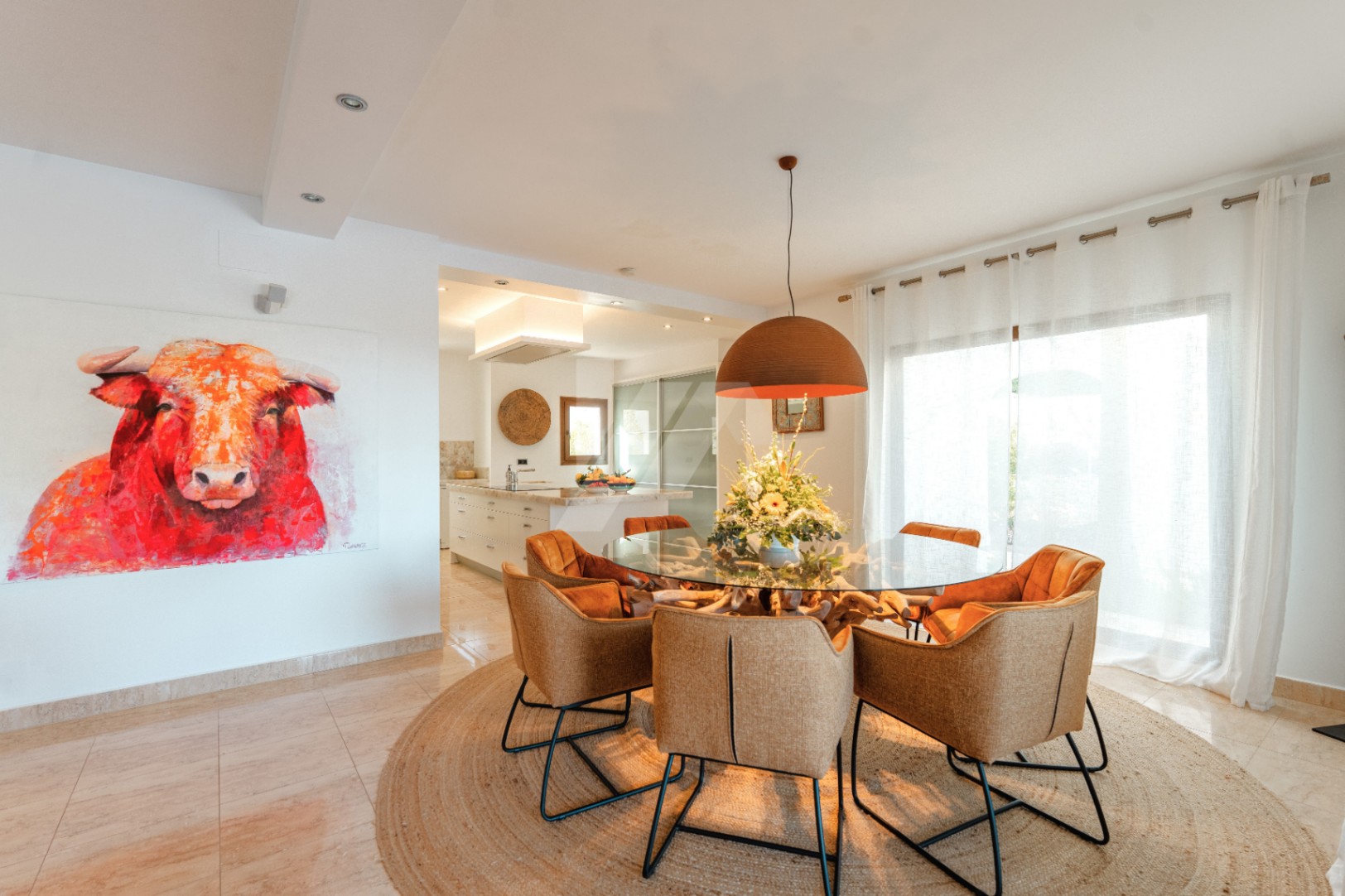 Villa im ibizenkischen Stil zu verkaufen in Moraira, Costa Blanca.