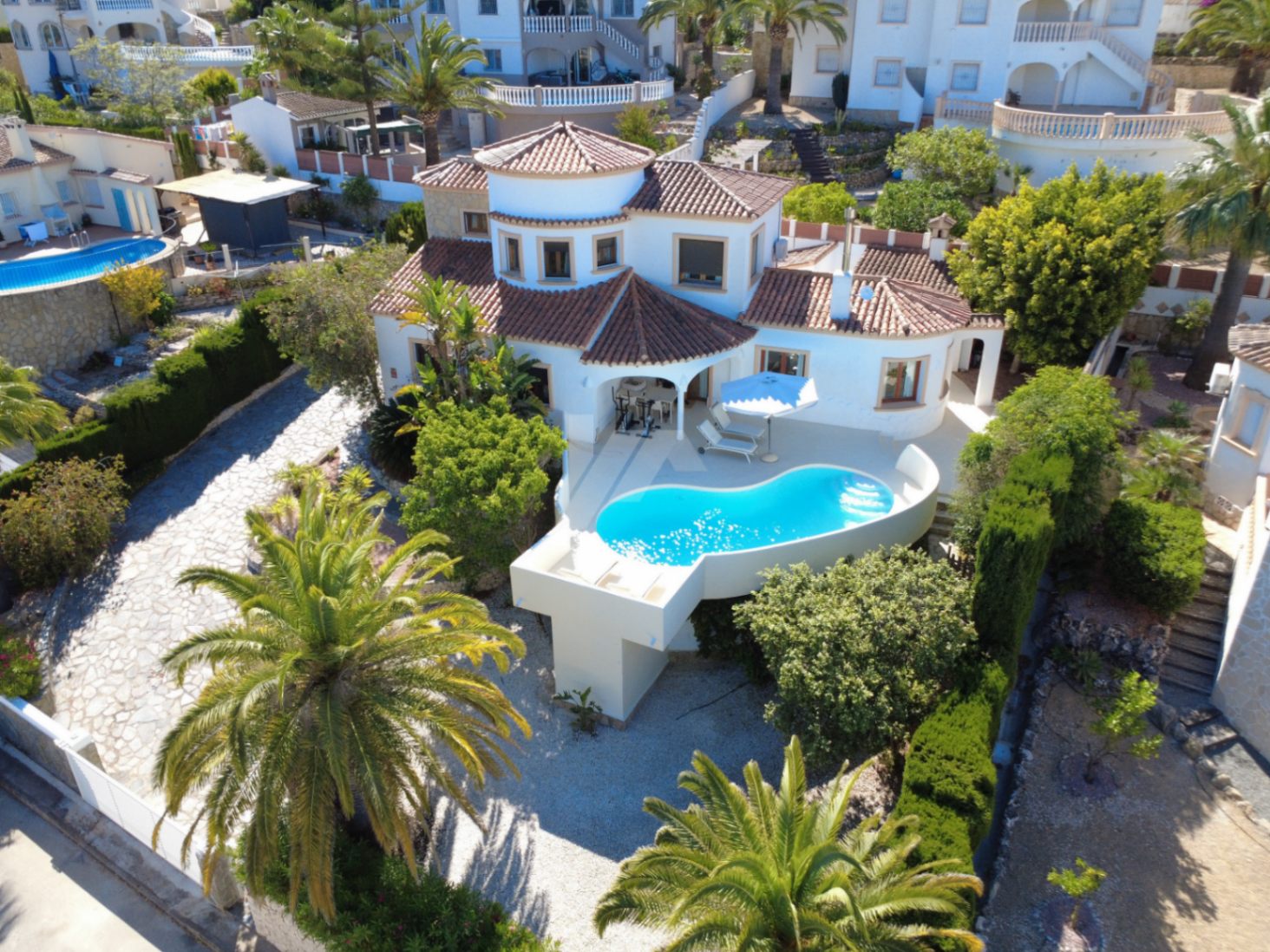 Renovierte mediterrane Villa mit Ibiza-Charme in Benitachell.