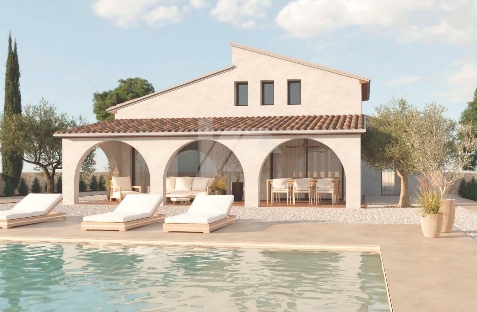 Exklusive mediterrane Villa mit großem Grundstück in der Nähe von Moraira, Costa Blanca.