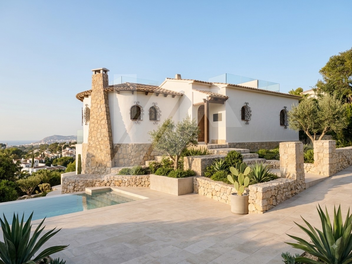 Villa mit Meerblick zu verkaufen in Benissa Costa, Costa Blanca.
