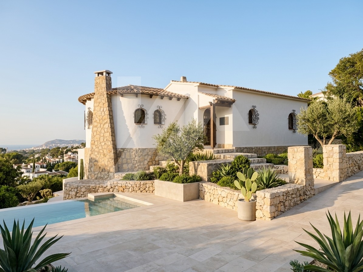 Villa mit Meerblick zu verkaufen in Benissa Costa, Costa Blanca.