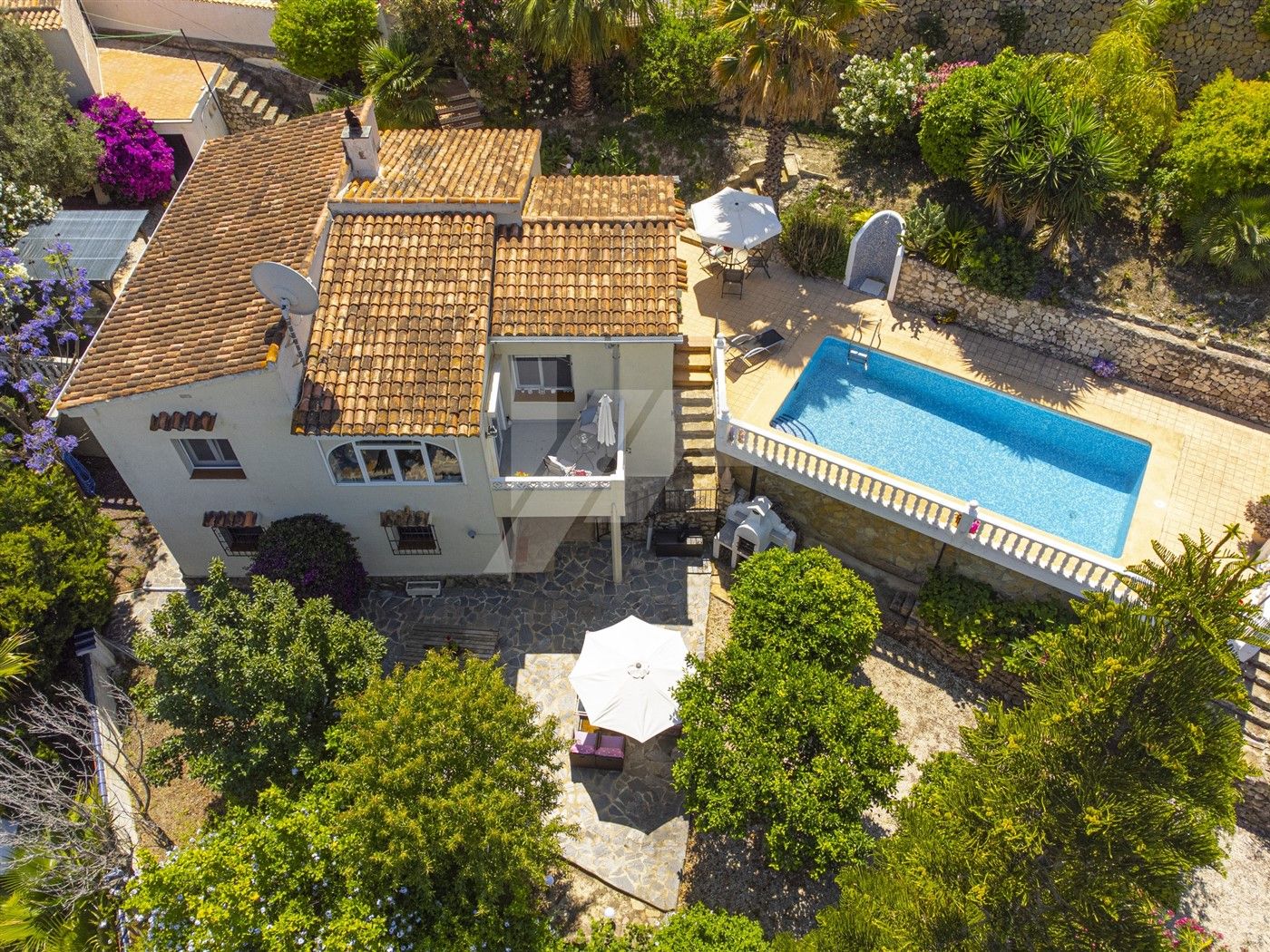 Villa mit offenem Blick zum Verkauf in Benissa, Costa Blanca.