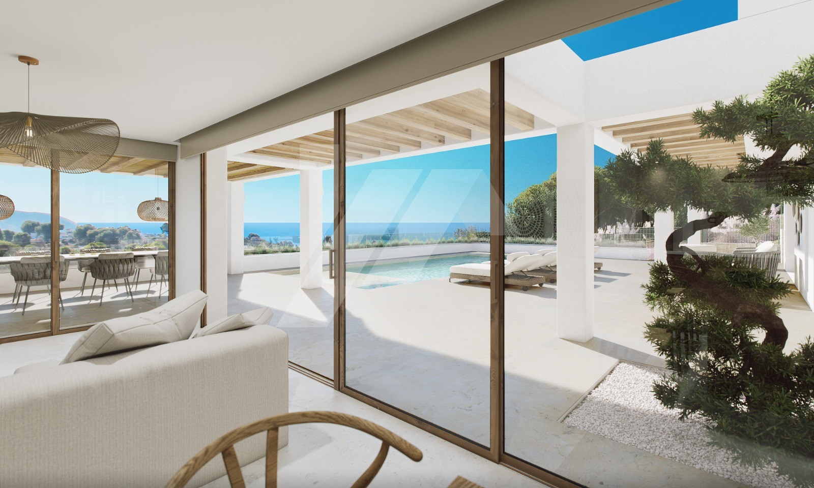Villa/Chalet mit Meerblick zu verkaufen in Moraira. Costa Blanca.