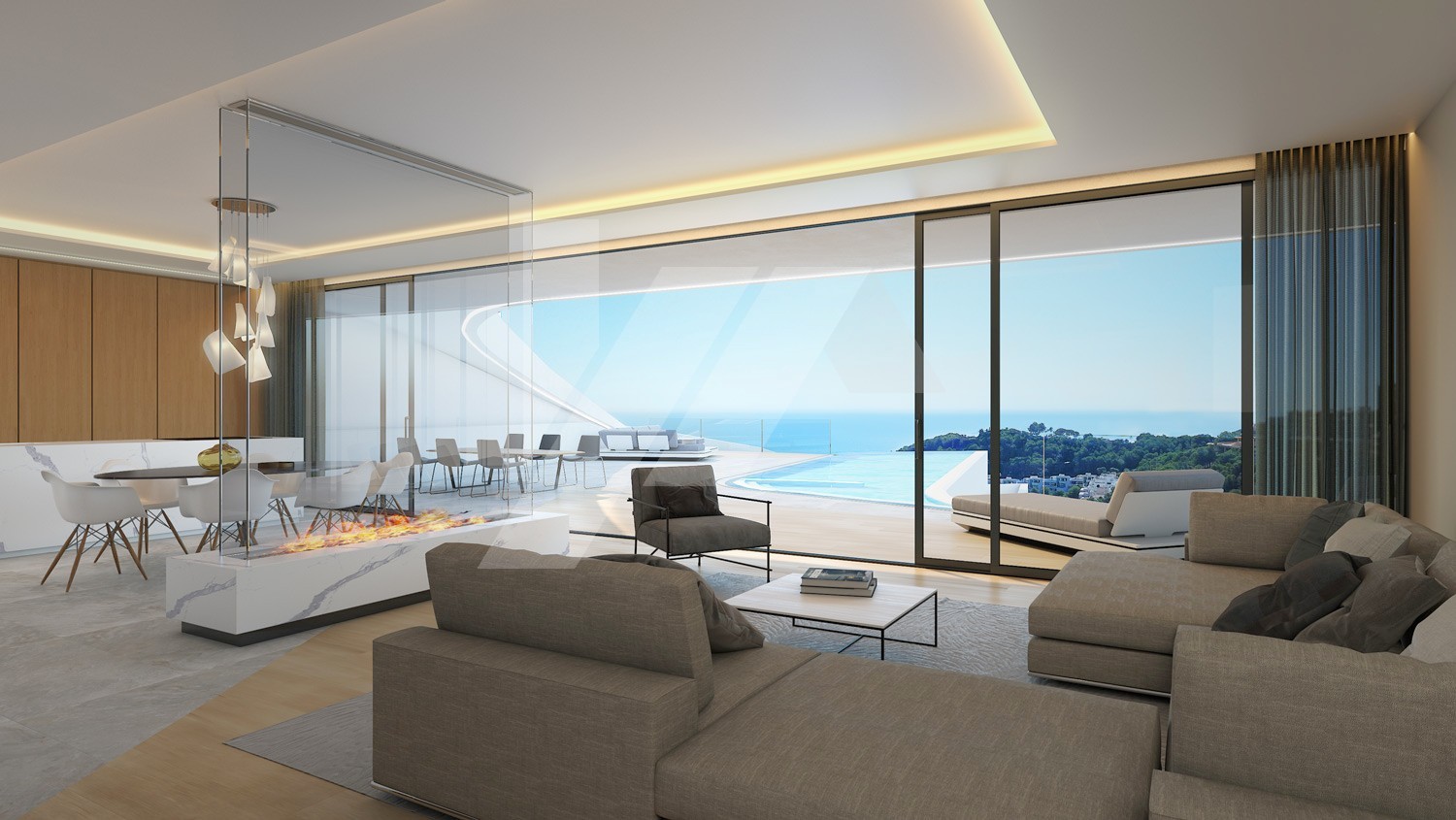 Modernes Villa-Chalet zu verkaufen in Altea Hills mit 4 Schlafzimmern und Infinity-Pool