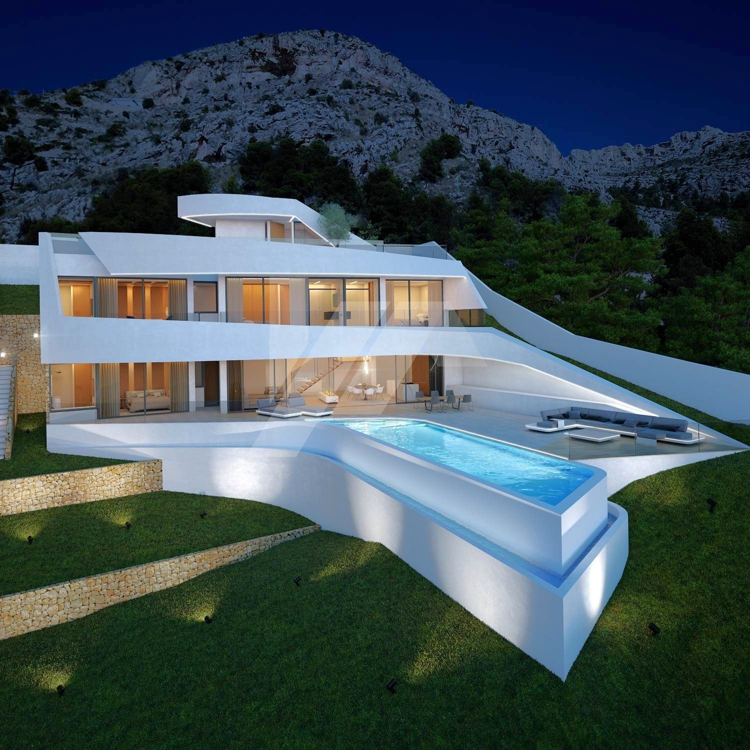 Modernes Villa-Chalet zu verkaufen in Altea Hills mit 4 Schlafzimmern und Infinity-Pool