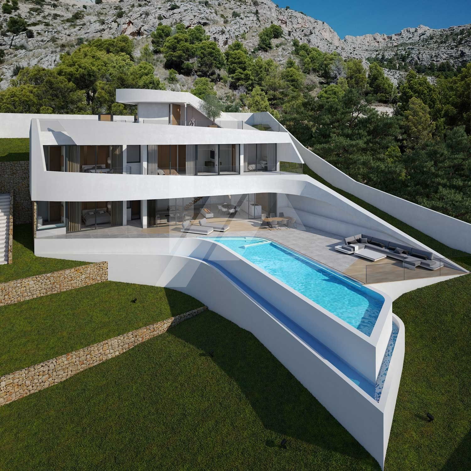Modernes Villa-Chalet zu verkaufen in Altea Hills mit 4 Schlafzimmern und Infinity-Pool